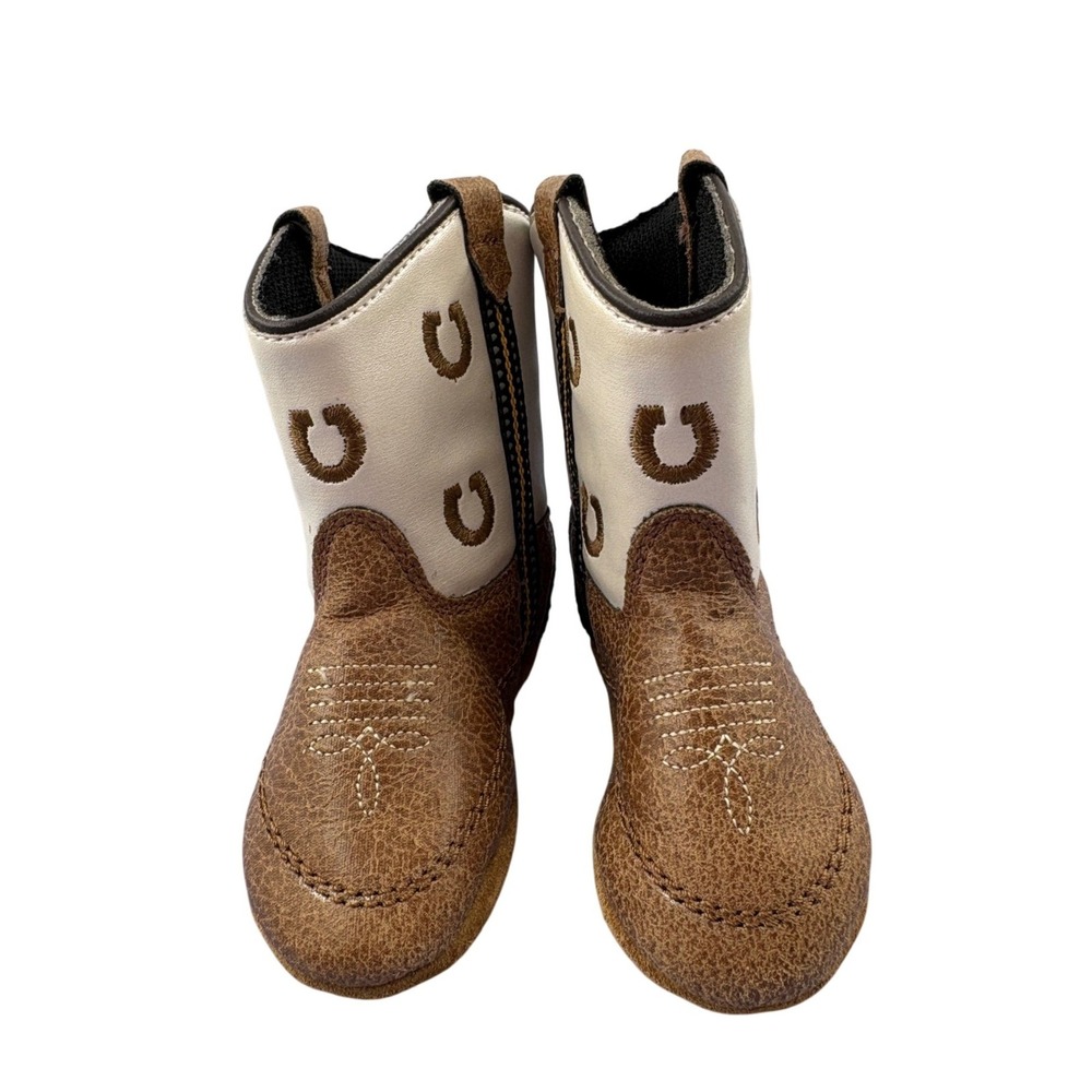 Boot Barn Lil Boot Barn Infant Luke Little Horseshoe Western Cowboy Boots Size 3